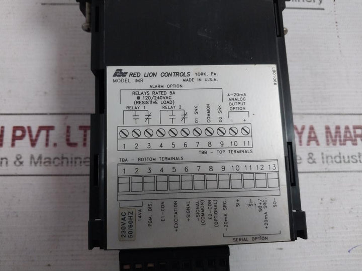 Red Lion Controls Imr Apollo Intelligent Meter Controller 4-20Ma 230Vac 50/60Hz