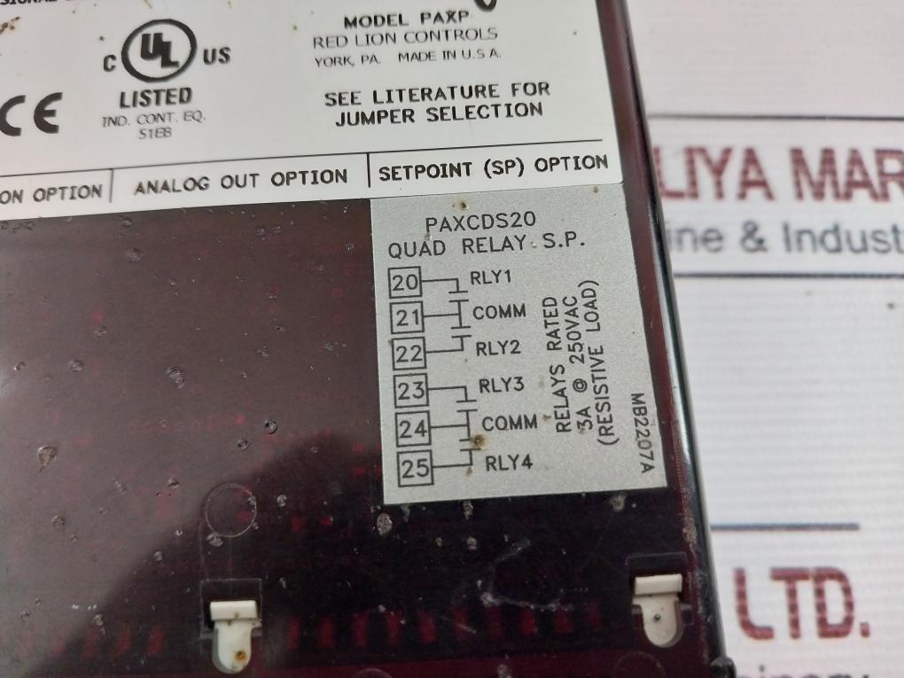 Red Lion Paxp Digital Panel Meter Paxp0000 50/60Hz