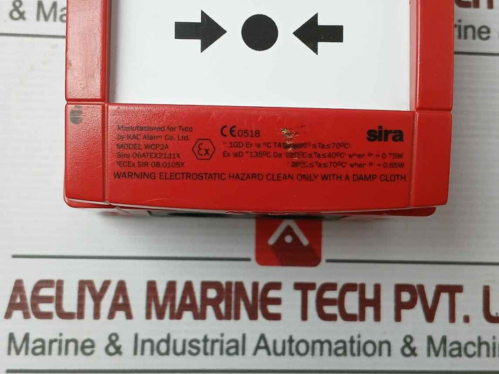 Red Waterproof Break Glass Call Point Wcp2A Brand Kac -20˚C Ta 70˚C