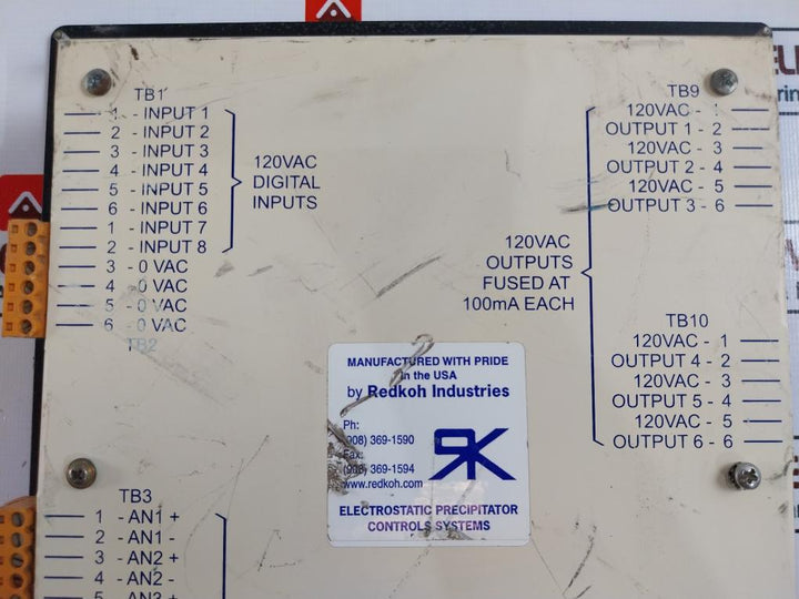 Redkoh DCSIM Electrostatic Precipitator Control Systems 120VAC