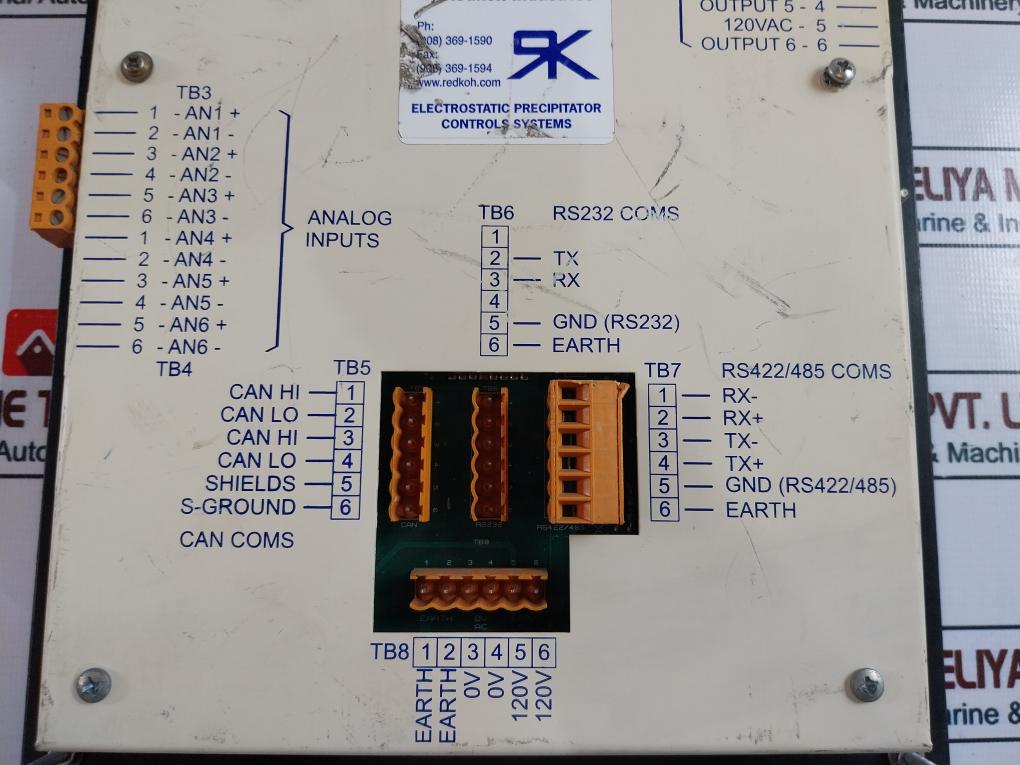 Redkoh DCSIM Electrostatic Precipitator Control Systems 120VAC