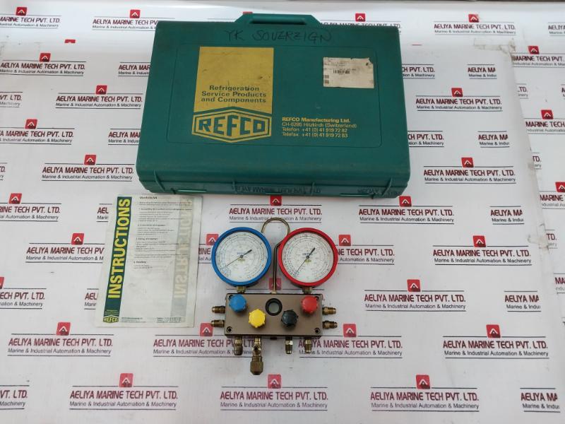 Refco 4-way Electronic Manifold Case -1 To +30 Bar