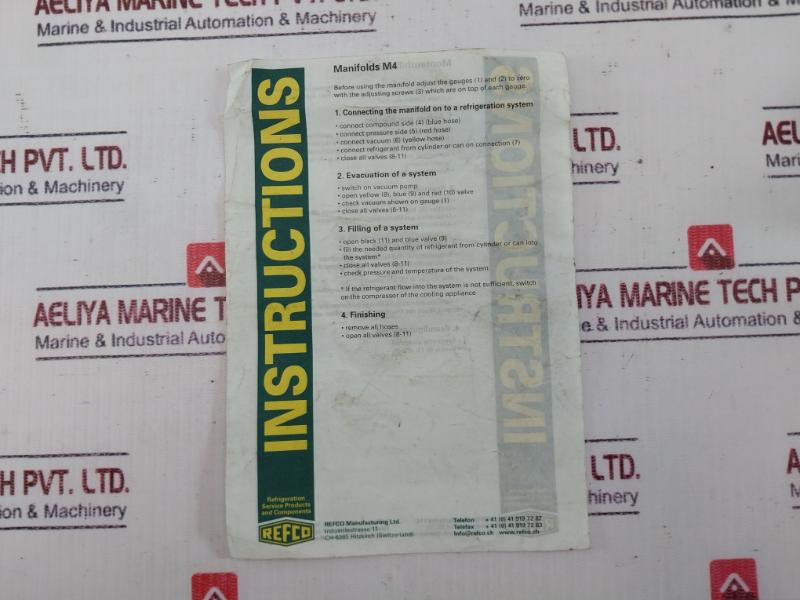 Refco 4-way Electronic Manifold Case -1 To +30 Bar