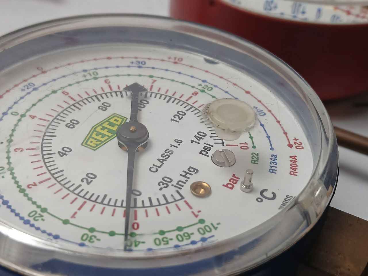 Refco Refrigeration Service Manifold With Charging Hose Set 30 Bar/430 Psi