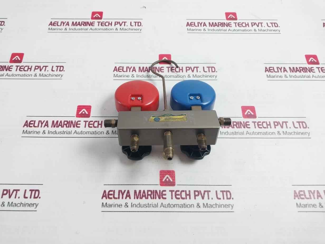 Refco Refrigeration Service Manifold With Charging Hose Set 30 Bar/430 Psi