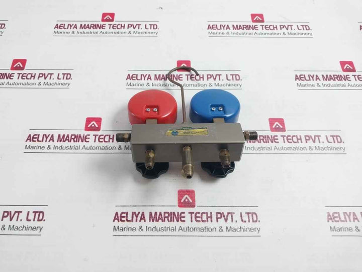 Refco Refrigeration Service Manifold With Charging Hose Set 30 Bar/430 Psi