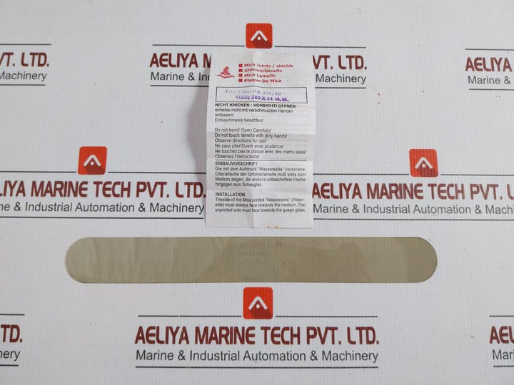 Reflex Gauge Glass Kit For Boiler Tank Level Gauge 280X34 M.M Px 380280