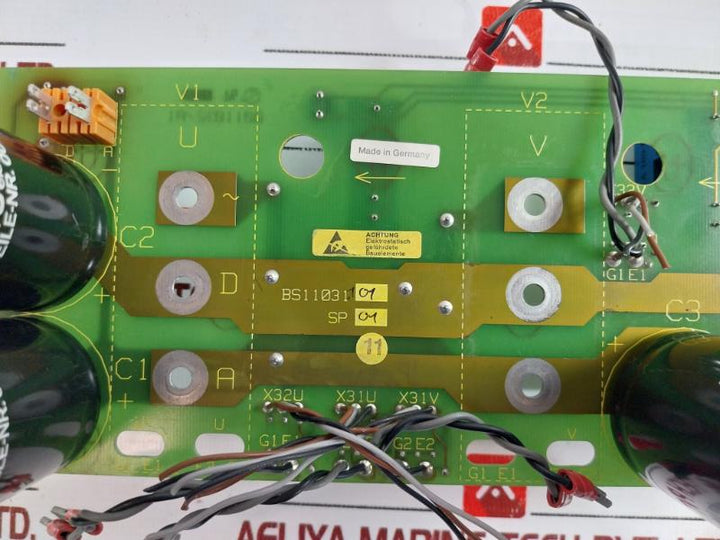 REFU ELEKTRONIK 0011032/A1 PCB Two Sided Module W/ Siemens Capacitor B43507-S01