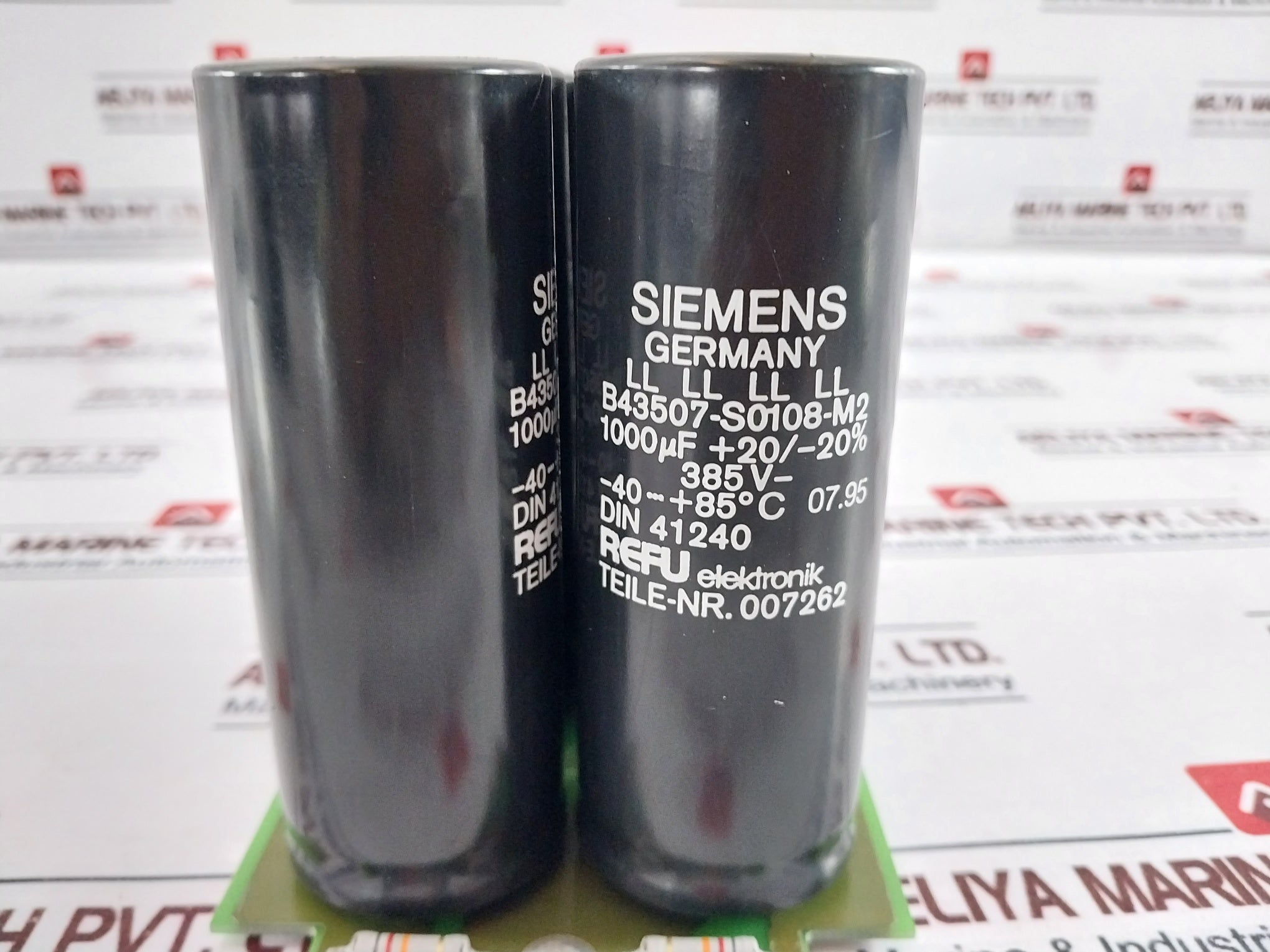 Refu Elektronik/ Siemens KP9134.1.01 PC Capacitor Board B43507-S0108-M2 100µf