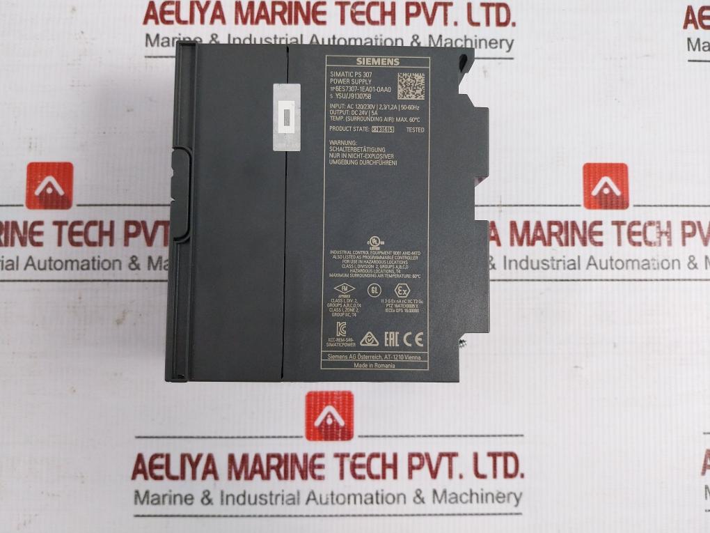 Regulated Power Supply 50/60Hz 307-1Ea01-0Aa0 Siemens