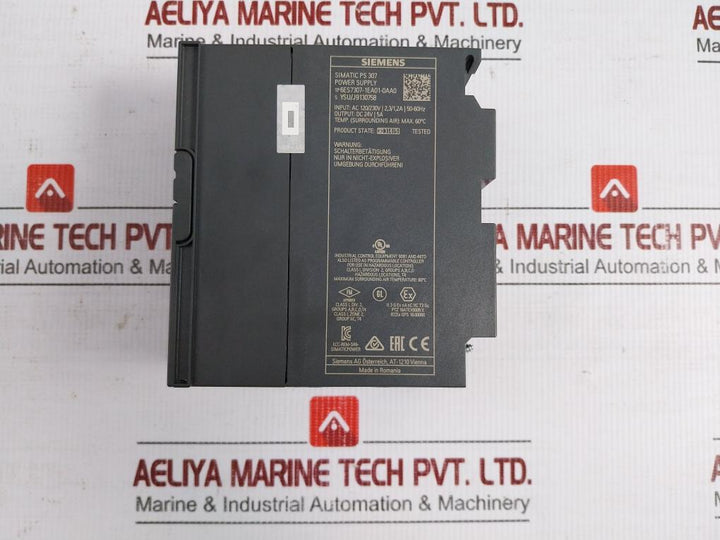 Regulated Power Supply 50/60Hz 307-1Ea01-0Aa0 Siemens
