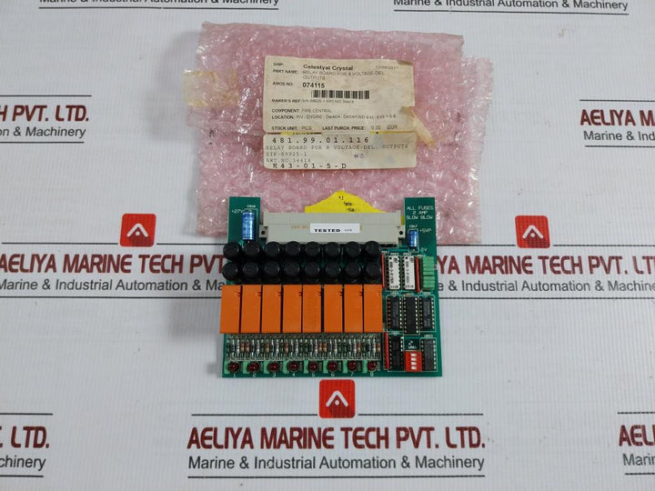 Relay Board For 8 Voltage-del. Outputs Sik-89925-1 Servoteknikk