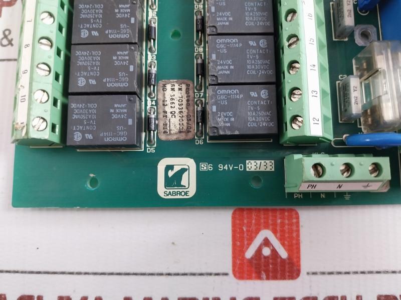 Relay Interface Board 20Ma Digital Input No Pt100 Sabroe Sag. 3367 890517