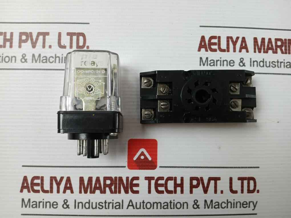 Relay With Base Pla 2 C/O-mpc-24 D 24Vdc