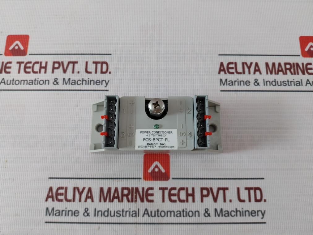 Relcom Fcs-bpct-pl Power Conditioner +1 Terminator Rev.F1 24Vdc