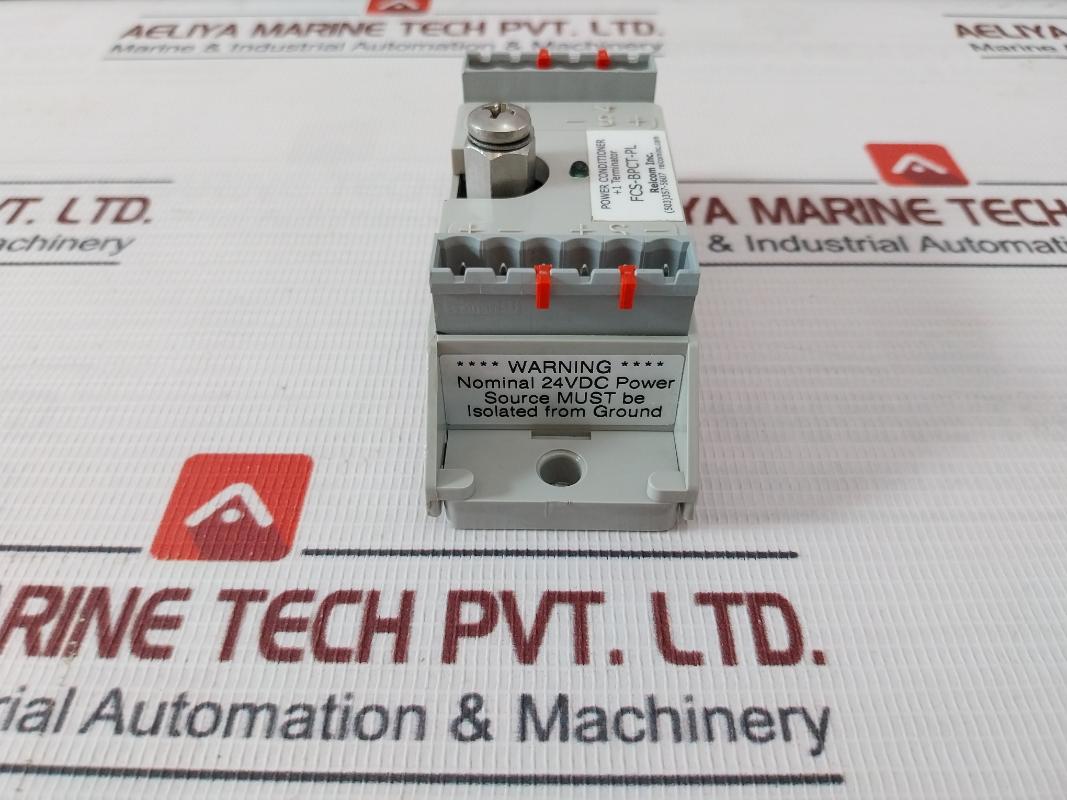 Relcom Fcs-bpct-pl Power Conditioner +1 Terminator Rev.F1 24Vdc