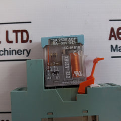 Releco C12-a21Bx Control Relay With Socket E92191 Ser: Ir-c 5A 250V Ac1
