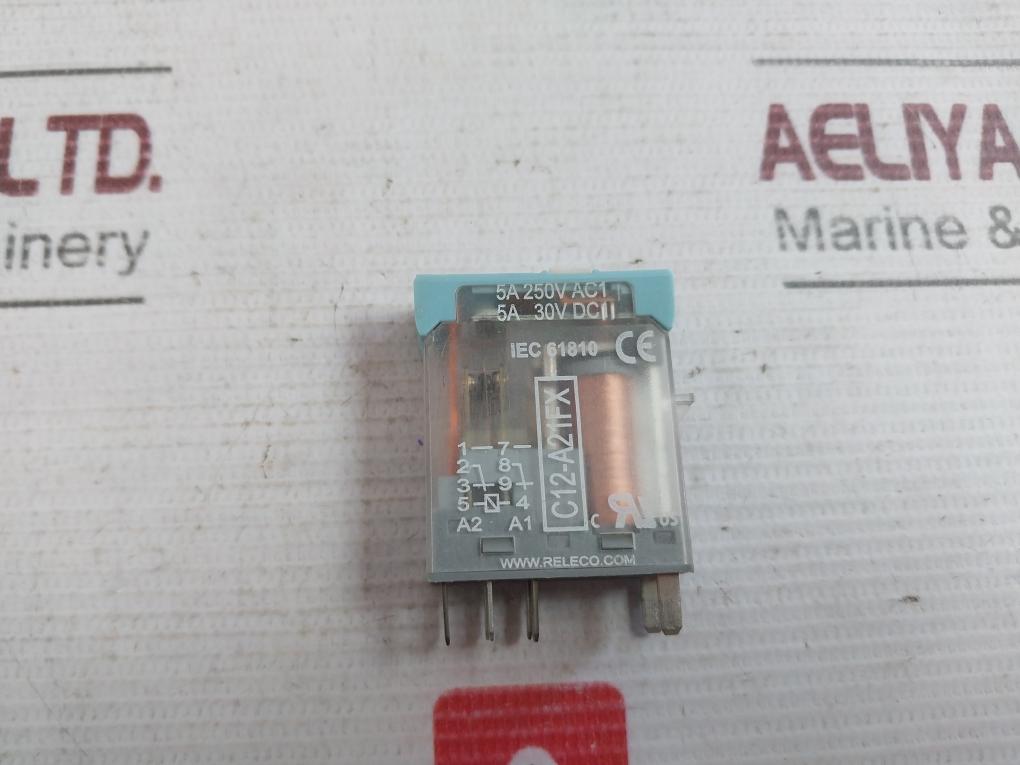 Releco C12-a21Fx Interface Relay Dc 24V 5A 250V 30V Iec 61810
