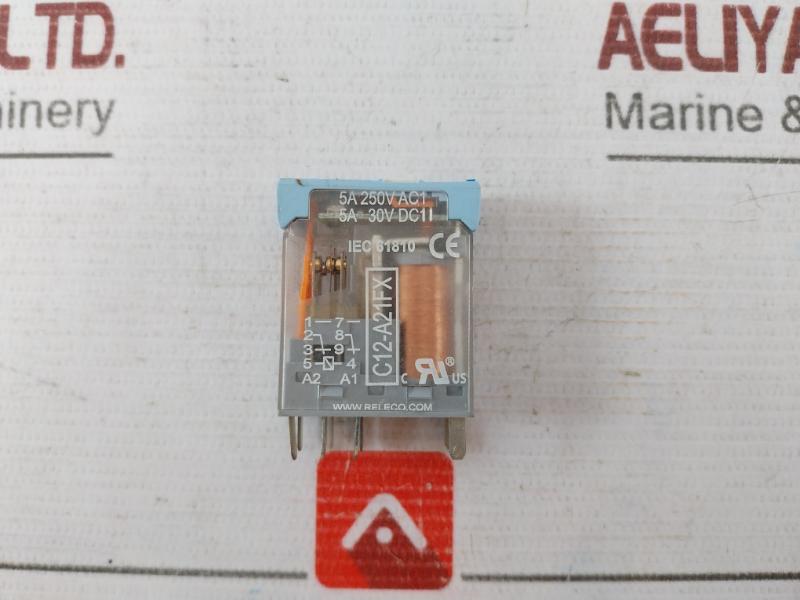 Lot Of 4X Releco C12-a21Fx Relay 5A 250V Ac1 30V Dc1 24V Dc