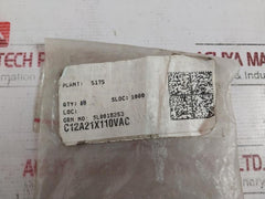 Releco C12-a21X Control Relay With Socket 110Vac 5A 250V Ac1 Sl0018253