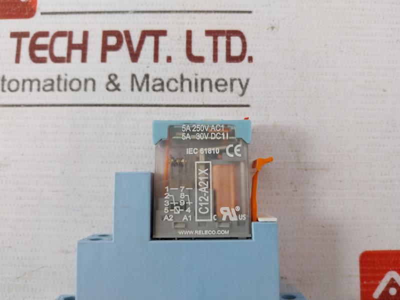 Releco C12-a21X Safety Relay 5A 250V 30V Ac1 Ac 230V