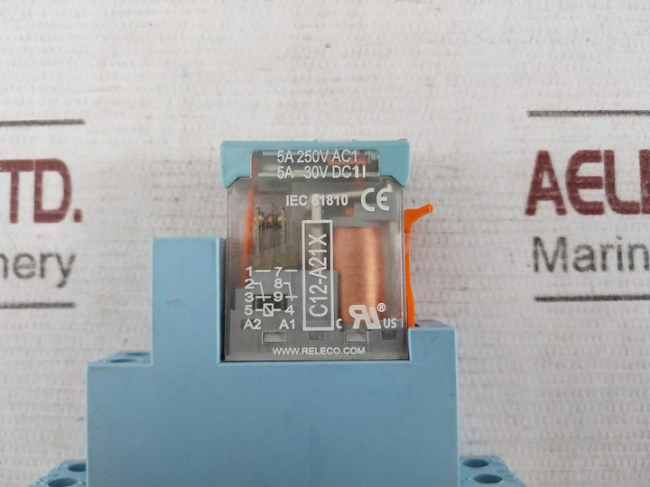 Releco C12-a21X Safety Relay 5A 250V Ac1 10A/250Vac Ac 230V