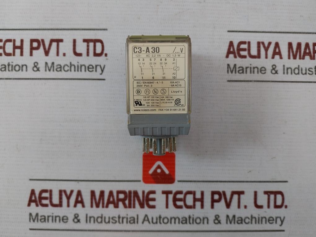 Releco C3-a30/...V 3 Pole Power Relay Iec/En 60947-4/-5 250V 1200Va