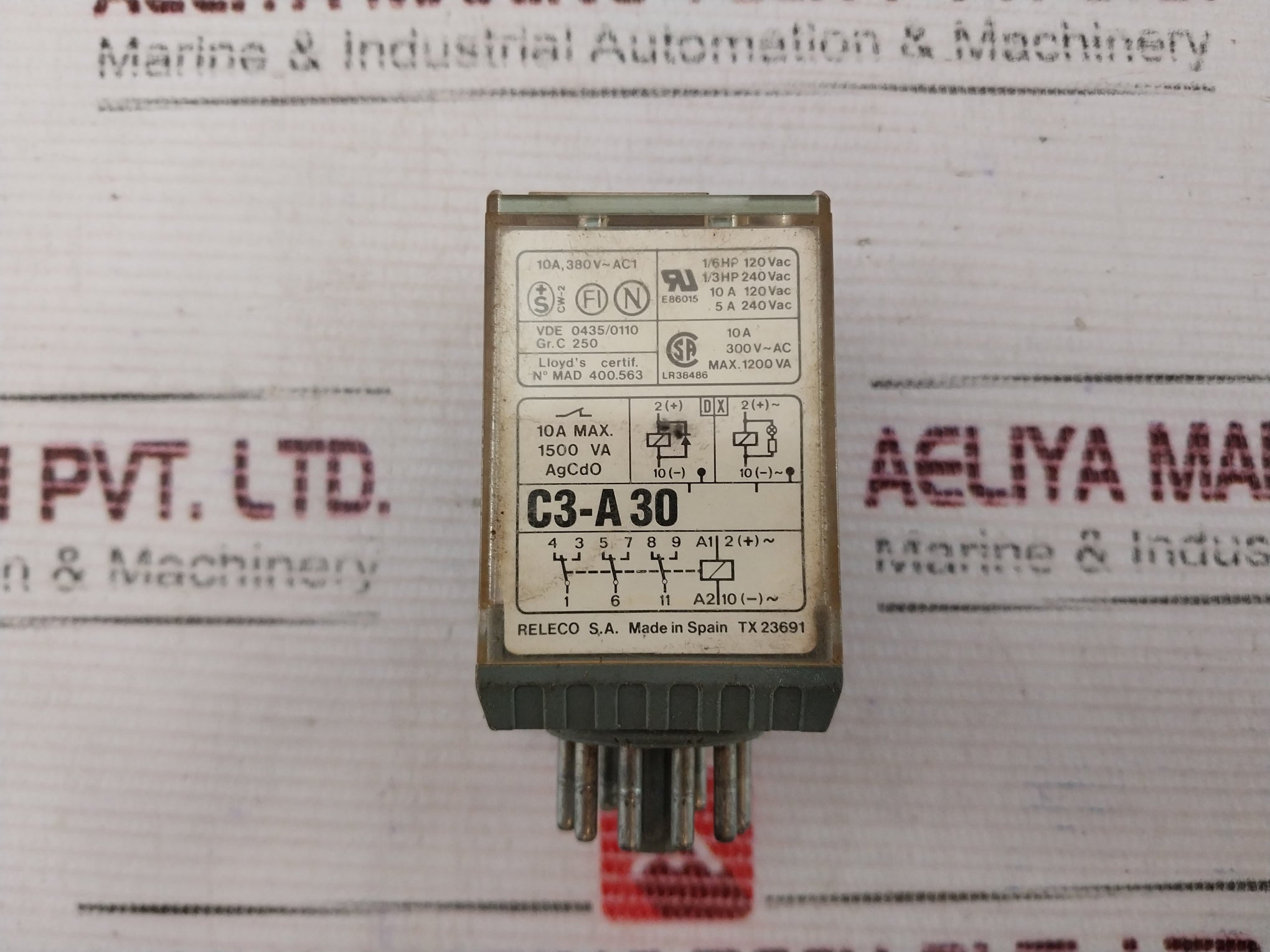 Releco C3-a 30 Power Relay 10A, 380V~ Ac1
