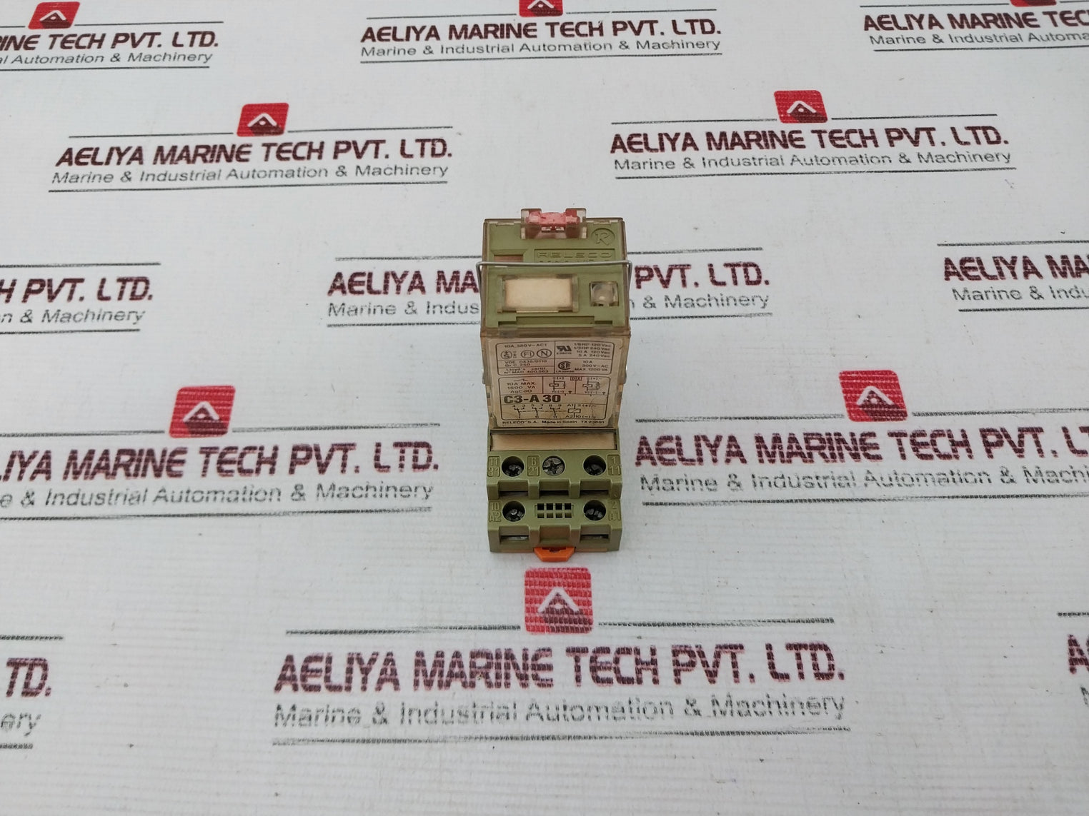 Releco C3-a 30 Power Relay With Base 10A, 380V