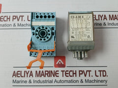 Releco C3-a30X Power Relay With Socket S3-b Ac230V 10A 120Vac 6A 250Vac 1200Va