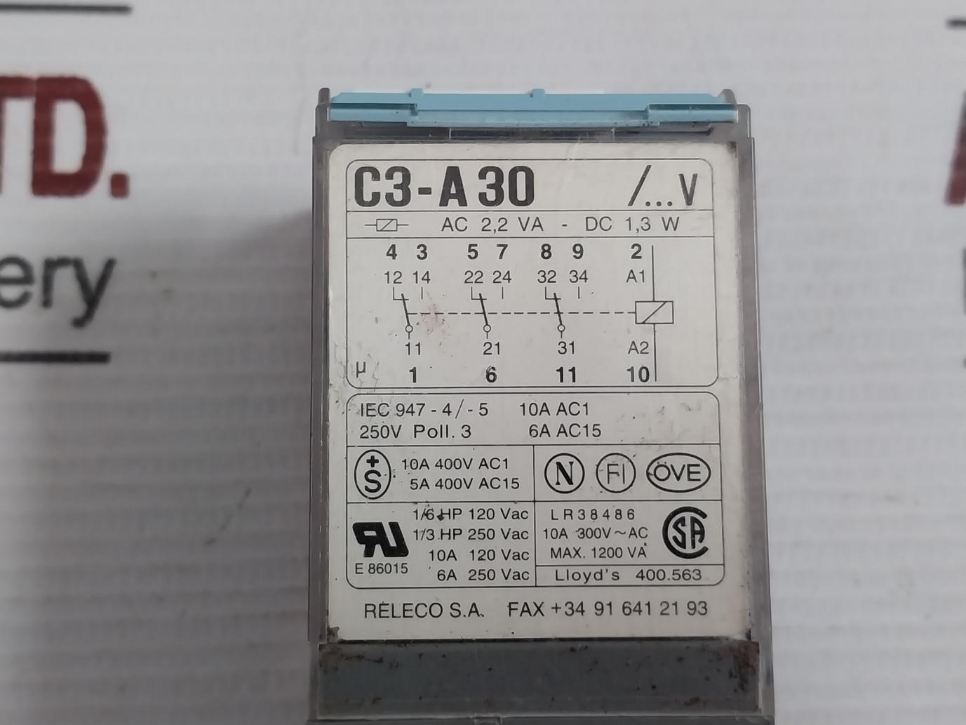 Releco C3-a30/…V General-purpose Relay
