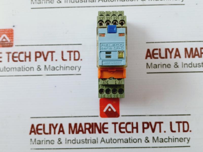 Releco C9-a41 Fx Series Qr-c Industrial Miniature Relay & Base 10A 400Vac