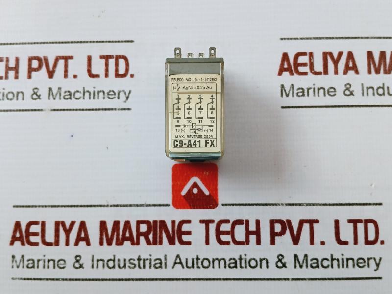 Releco C9-a41 Fx Series Qr-c Industrial Miniature Relay & Base 10A 400Vac