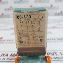 Releco Mr-c C3-a30 3 Poll Relay With Socket E92191 10A Ac230V~ 1,3W