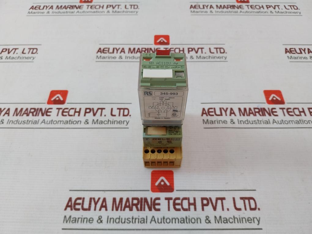 Releco Rs 345-993 Plug In Power Relay With Socket 10A/250V Ac Vde 0435/0110
