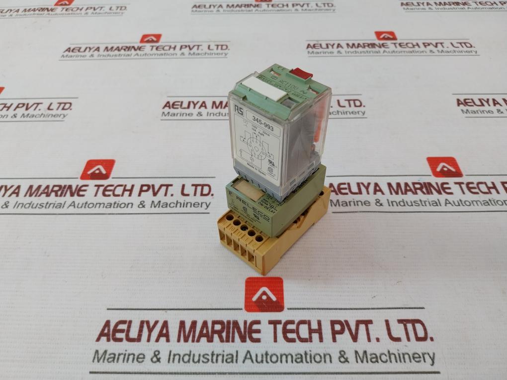 Releco Rs 345-993 Plug In Power Relay With Socket 10A/250V Ac Vde 0435/0110