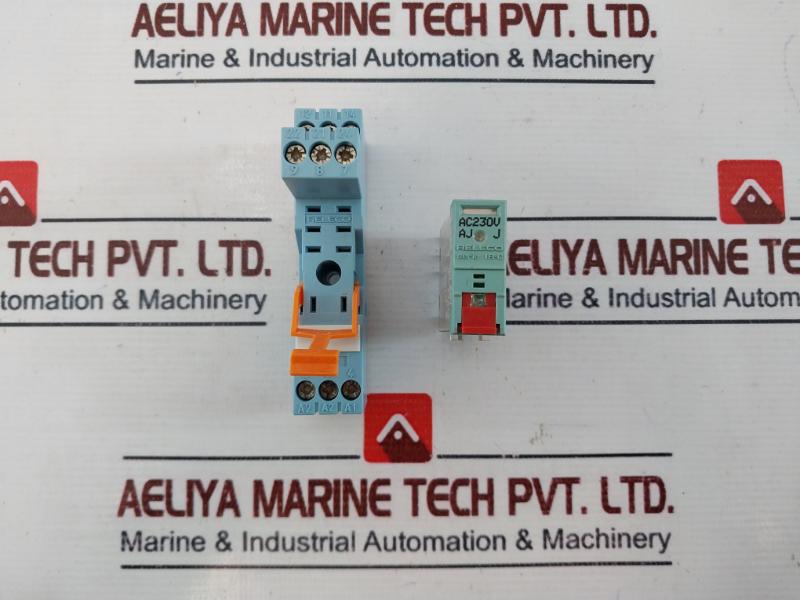 Releco S12 Switch Contact Block Relay Socket With Base Ac230v