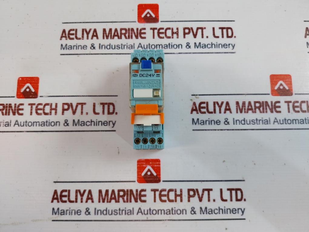 Releco Serie Qr-c C9-a41 Dx Miniature Relay With Base E92191 2 Poll 6A 250Vac