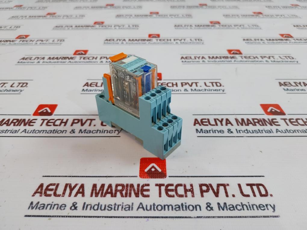 Releco Serie Qr-c C9-a41 Dx Miniature Relay With Base E92191 2 Poll 6A 250Vac