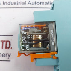 Releco Serie Qr-c C9-a41 Dx Miniature Relay With Base E92191 2 Poll 6A 250Vac