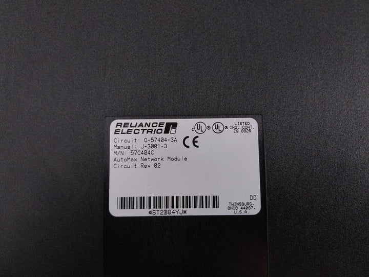 Reliance Electric 0-57404-3A Network Communication Automax Network Module Rev:02