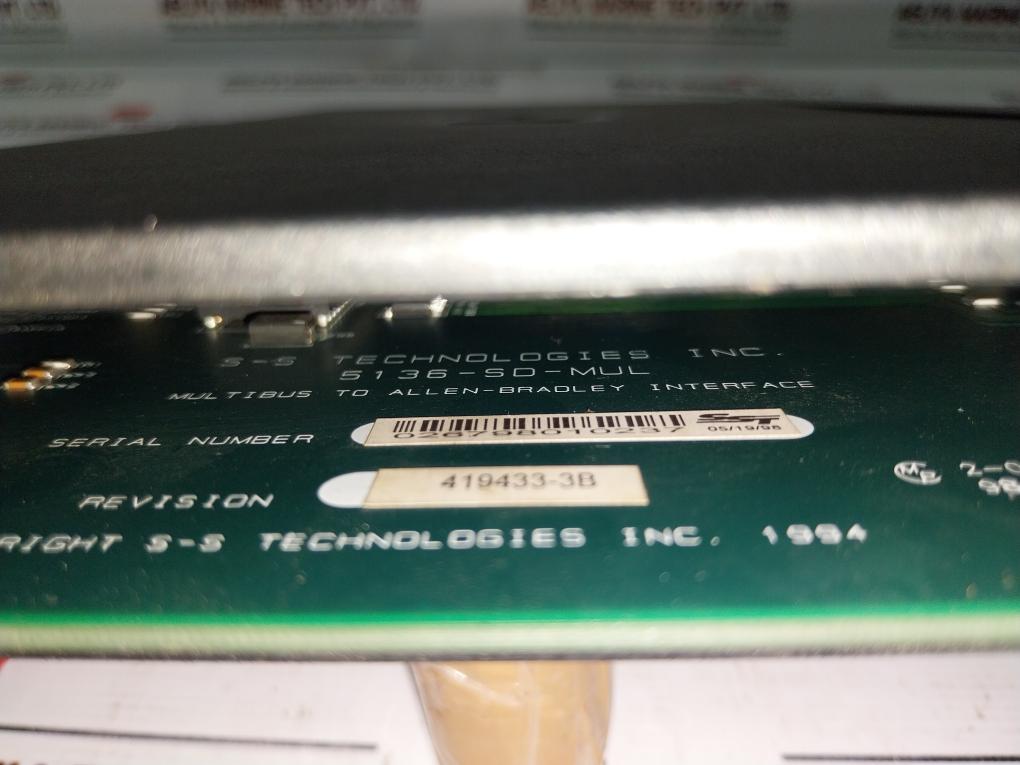 Reliance Electric 57443-a Scanner Interface Module Revision 419433-3B