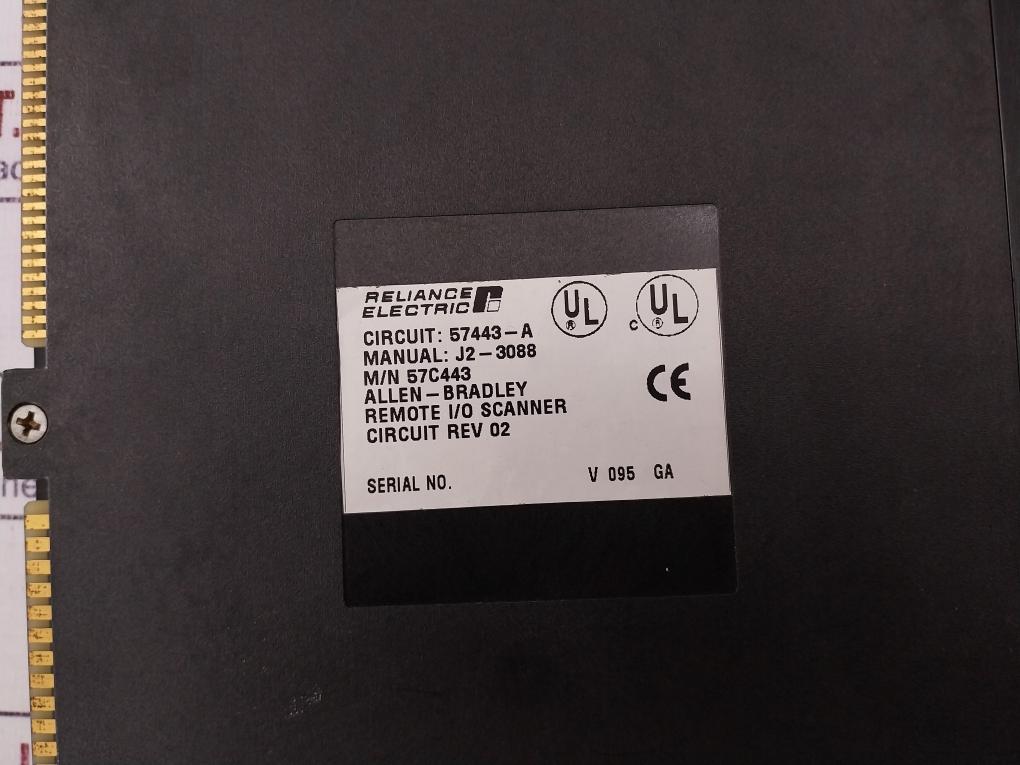 Reliance Electric 57443-a Scanner Interface Module Revision 419433-3B