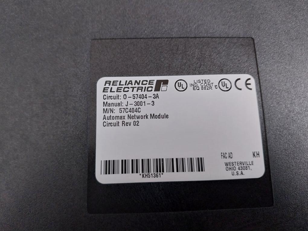 RELIANCE ELECTRIC 57C404C Network Communications Module Rev.02