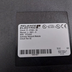 RELIANCE ELECTRIC 57C404C Network Communications Module Rev.02