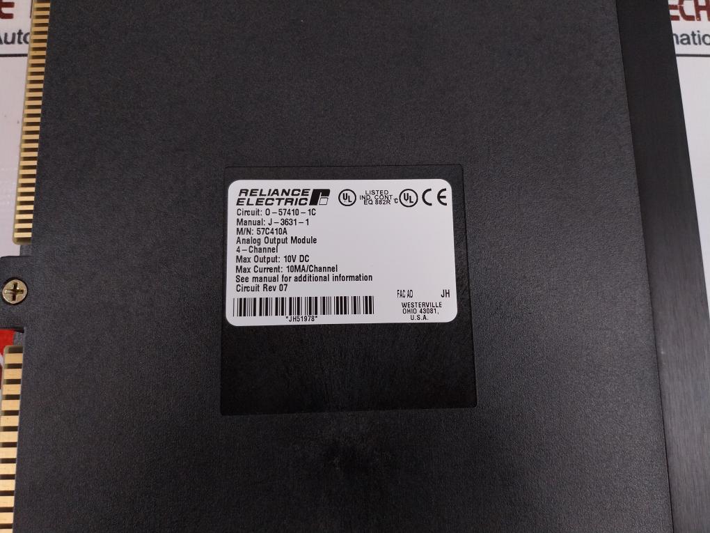 Reliance Electric 57c410a 4-channel Isolated Analog Output Module