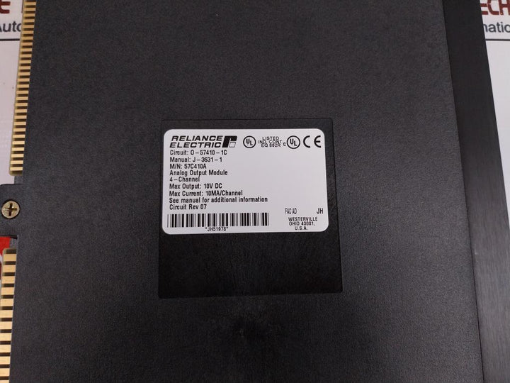 Reliance Electric 57c410a 4-channel Isolated Analog Output Module