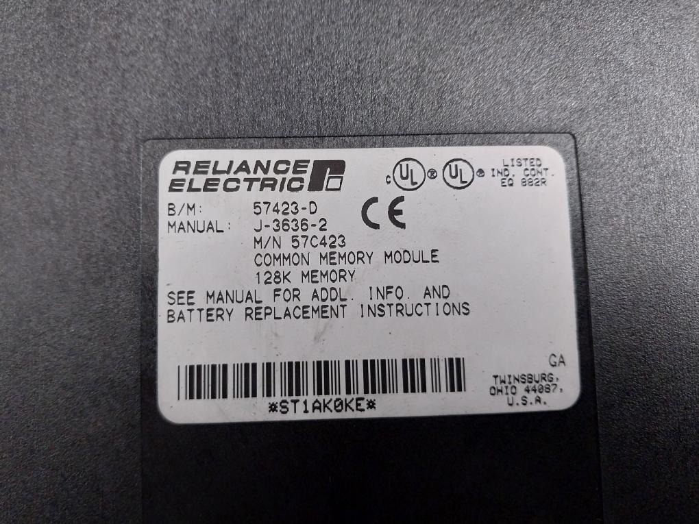 Reliance Electric 57C423 Common Memory Module J-3636-2