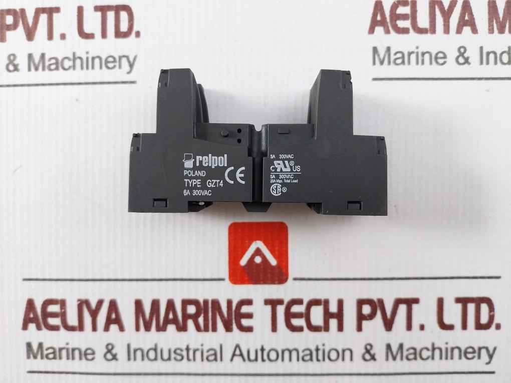 Relpol Gzt4 Relay Socket 20A 300Vac
