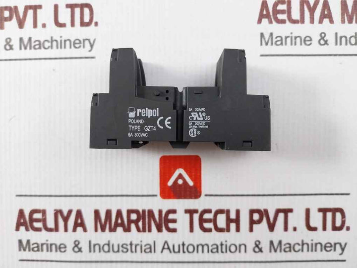 Relpol Gzt4 Relay Socket 20A 300Vac